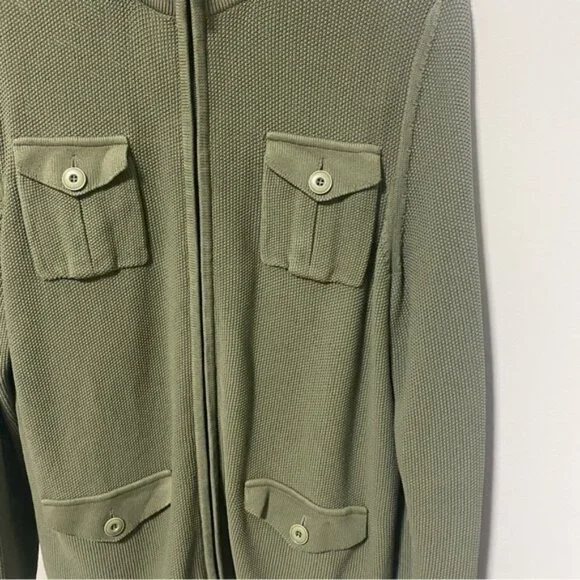 Gran Sasso Military Style Zipper Cardigan - Picture 5 of 7